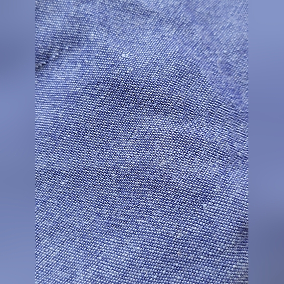 Banana Republic Womens Pants Blue Ankle Crop Avery Mid Rise Linen Size 12 - Picture 3 of 8